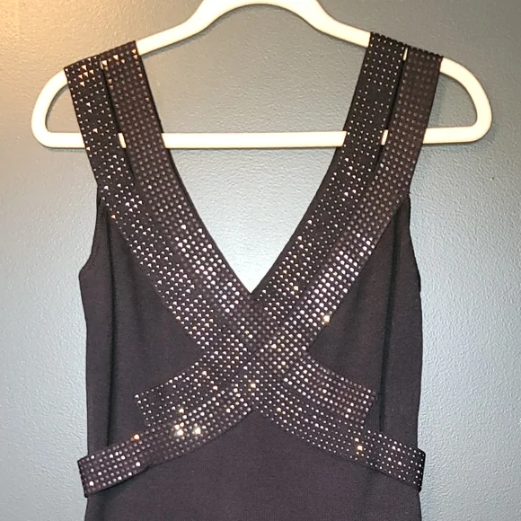 ST JOHN Evening studded cocktail dress - Picture 3 of 11